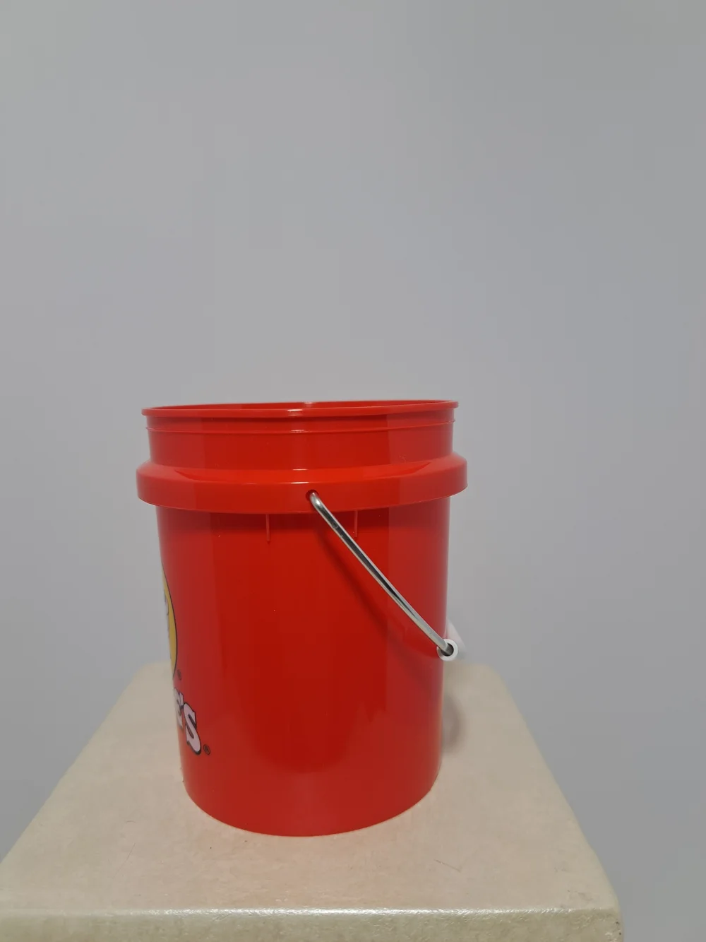 Buc-ee's Red Plastic Mini Bucket with Handle - Set of 2 New